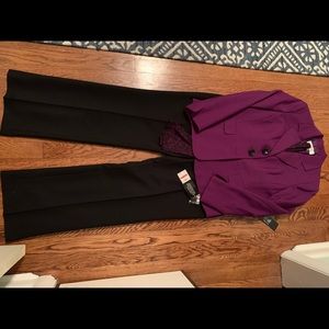 NWT LeSuit Purple/Black Size 10P